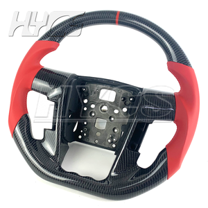 Volant sport personnalisé en fibre de carbone pour l'amélioration de l'intérieur de la voiture pour <span class=keywords><strong>Ford</strong></span> <span class=keywords><strong>Raptor</strong></span> F150 F250 F350 2010-2014 - Product Image 3