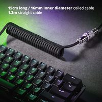 Kabel Penerbang Berlengan Ganda Melingkar Kustom untuk Kabel Jalinan Keyboard Mekanis