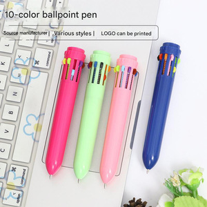 Ensemble de stylos à bille rétractables légers de 10 couleurs pour le <span class=keywords><strong>bureau</strong></span> et l'école - Économisez sur les frais de port - Product Image 5
