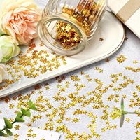 Confettis Étoiles Dorées Scintillantes pour Table, Confettis Métalliques en Forme d'Étoile pour Décorations de Baby Shower, Mariage et Anniversaire
