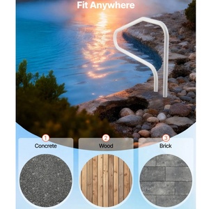 Main courante de <span class=keywords><strong>piscine</strong></span> 3 fonctions en acier inoxydable 304 2205, résistante à la corrosion et facile à installer, avec embout réglable pour usage extérieur - Product Image 4