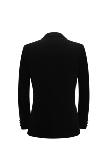 Blazer en velours noir pour <span class=keywords><strong>homme</strong></span> <span class=keywords><strong>Veste</strong></span> de tailleur pour <span class=keywords><strong>homme</strong></span> Costume de performance avec bordure dorée Costume de mariage deux pièces Costume pour <span class=keywords><strong>homme</strong></span> - Product Image 5