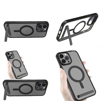 Casing Magnetik Transparan untuk iPhone 16 Pro Max 17 Air 15 14 13 12 11 Plus, Aksesoris Elektronik Anti Benturan