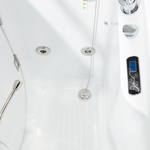 Bañera de hidromasaje independiente moderna de lujo, <span class=keywords><strong>Spa</strong></span>, masaje de hidromasaje de alta calidad para <span class=keywords><strong>parejas</strong></span>, baño de remojo caliente con escurridor para hoteles - Product Image 5