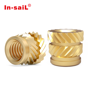 OEM/ODM Insert fileté en laiton M1.4 M2 M3 M5, écrou micro-cannelé à sertir à chaud pour smartphone, montre, dispositifs médicaux, ABS, PP, PC - Product Image 6