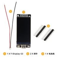LILYGO T-Display S3 ESP32-S3 Papan Pengembangan 2.1 Inci Layar LCD ST7789 WiFi BLE Tipe-C ESP32S3 Modul Layar Sentuh