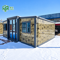 Maison conteneur extensible moderne certifiée CE 20ft 30ft avec fenêtre en verre trempé pour une éclairage naturel doux