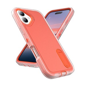 Usine en gros Triple-preuve Double Anti-chute Armure étui de téléphone portable avec support stable pour iPhone 11-17/Samsung/Google/<span class=keywords><strong>MOT</strong></span> G - Product Image 2