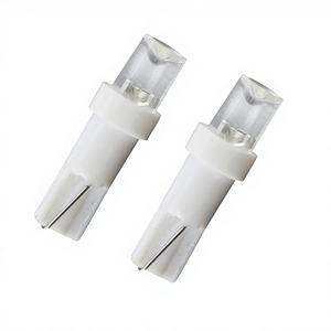 Bombilla LED T5 de 1W para Instrumentos de Coche, 12V, Pequeña, Enchufable, Cabeza Cóncava, para Motocicleta, Blanca, Azul, Roja, Verde, Amarilla, Venta al Por Mayor - Product Image 1