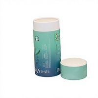Emballage en tube de carton recyclable écologique avec logo personnalisé, boîte cylindrique en papier pour bombes de bain, savon, sel
