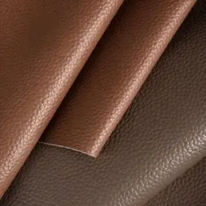 Tela <span class=keywords><strong>de</strong></span> Cuero Sintético con Textura <span class=keywords><strong>de</strong></span> Lichi Engrosada, Cuero Artificial <span class=keywords><strong>de</strong></span> PU Impermeable y Resistente al Desgaste para Tapicería <span class=keywords><strong>de</strong></span> Sofás y Asientos <span class=keywords><strong>de</strong></span> Coche - Product Image 2