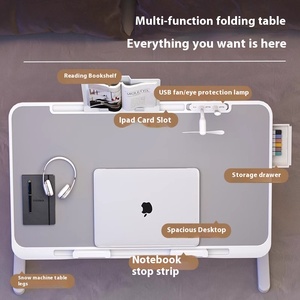 Giá Rẻ Sinh Viên Ký Túc Xá Nhà Gấp Đơn Giản Nhà Phòng Ngủ Có Thể Điều Chỉnh Chiều Cao Giường Nhỏ Lười Biếng Bảng Máy Tính Xách Tay Đứng Máy Tính Nghiên Cứu Bàn - Product Image 4