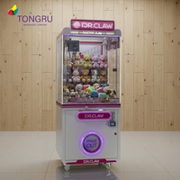 Animaux en peluche griffe grue Machine monnayeur attraper peluche poupée boîte en bois amusant grue Machine cadeau distributeur automatique