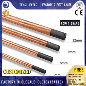 Cina buon prezzo Arc Air Gouging rod elettrodo di carbonio rivestito in rame gouding rod in vendita - Product Image 2