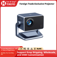 Projecteur Électrique Domestique Ultra HD 200 Pouces Android 1000 Lumens pour Projection Murale Chambre, Salon, Hôtel, Gîte, Grand Format