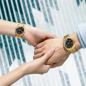 CHENXI 069 2Pcs Luxury Women's <strong>Watch</strong> <strong>Set</strong> <strong>Fashion</strong> Luxury Elegant Alloy Wristwatch Couple <strong>Watch</strong> Men Quartz Holiday Gifts - Product Image 2