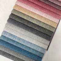 Tissu aspect lin teint, coloré, luxueux, résistant aux taches, pour fauteuil, bureau, chambre, fauteuil inclinable, réception, et mobilier modulable