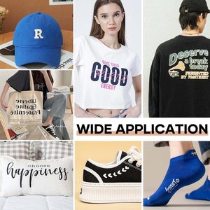 HTVRONT - Rollos de Vinilo Termotransferible Blanco de 12" x 20 pies, Fácil de <span class=keywords><strong>Cortar</strong></span> y Aplicar con Plancha para Camisetas - Product Image 2