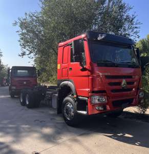 Sasis panjang truk Sinotruk HOWO 6*4 sasis truk kargo 400hp mesin Diesel - Product Image 4