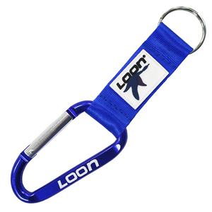 Grosir Kualitas Tinggi Pendek Logo Disesuaikan Botol PVC Label Carabiner Gantungan Kunci Tali Baru Promosi Kolam Item - Product Image 1