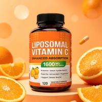 Capsules de Vitamine C Liposomale à Marque Blanche, 120 Capsules Végétales, Soutien Antioxydant, Complément Alimentaire Quotidien pour le Corps