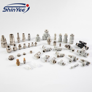 ShinYee Pneumatic <b>Quick</b> <b>Connector</b> POC4/6/8/10-01/02/03/04 Round Thread Straight Through Copper Body - Product Image 2