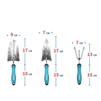Ensemble d'outils de jardinage rustiques, TT + TPR, Kit de plantation de rouille ergonomique, 22 pièces, en Promotion