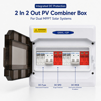Boîtier de Combinaison Solaire MythEle 2 Entrées 2 Sorties DC 500V 1000V Étanche pour Système Double MPPT