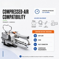 Machine à sangler électrique tout-en-un : tensionnement, scellage et coupe pour sangles PET et PP
