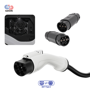 อะแดปเตอร์ GDON GB/T เป็น Type 2 32A 250V AC สำหรับชาร์จรถยนต์ไฟฟ้า แปลง GBT เป็น <span class=keywords><strong>Mennekes</strong></span> เฟสเดียว 3 เฟส มาตรฐานจีน IEC 62196 - Product Image 3