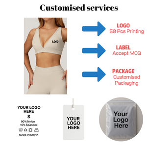 Soutien-gorge de sport pour femme, col en V, <span class=keywords><strong>dos</strong></span> <span class=keywords><strong>nu</strong></span>, yoga, séchage rapide - Product Image 2