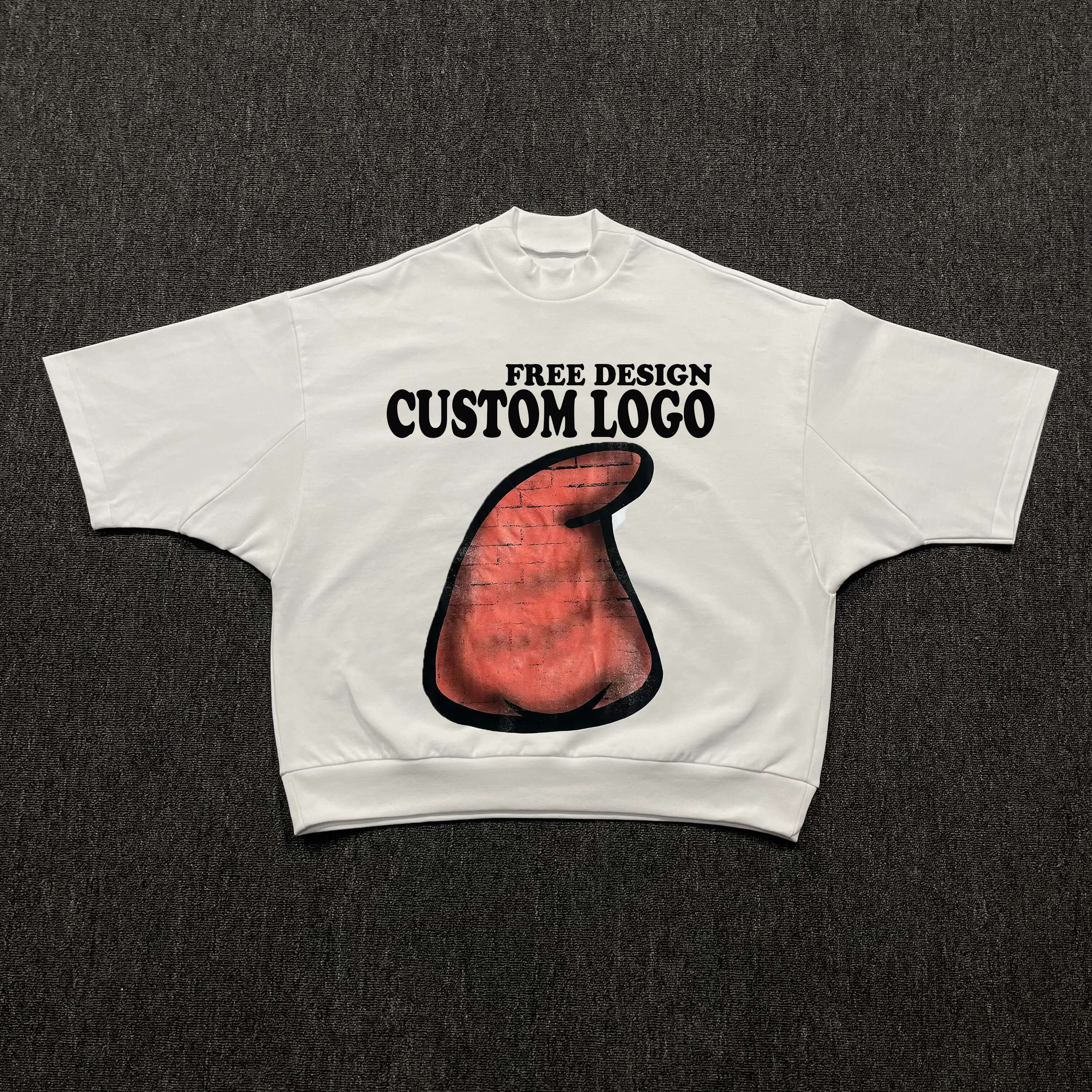 Custom 100% Cotton T-Shirt for Men Bulk Order Drop-Shoulder