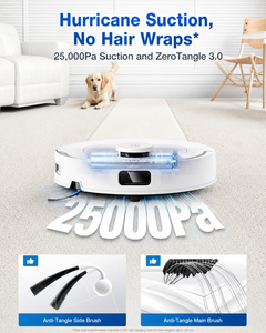 หุ่นยนต์ดูดฝุ่น Ecovacs DEEBOT T30C Prime รุ่นเงียบพิเศษ พร้อมแท่นชาร์จ แรงดูด 25000Pa ใช้งานได้นาน 3 ชั่วโมง เหมาะสำหรับบ้านขนาดใหญ่ - Product Image 5