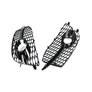 Biseles de faros antiniebla tipo panal para Audi Q3, rejilla inferior de plástico ABS negro, compatibles con parachoques 2012-2014 - Product Image 2