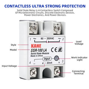 SSR-100LA SCR-100LA однофазный твердотельный модуль 4-32mA вход 90-250 В выход PID контроль температуры <span class=keywords><strong>FOTEK</strong></span> твердотельное реле - Product Image 4