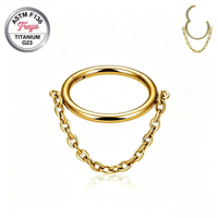 Bijoux de piercing corporel en Titane ASTM F136 et Zircon, comprenant des anneaux d'oreille (Daith, Hélix, Lobe), des créoles d'oreille tendance et des anneaux de nez G23, ainsi que des clickers de septum.