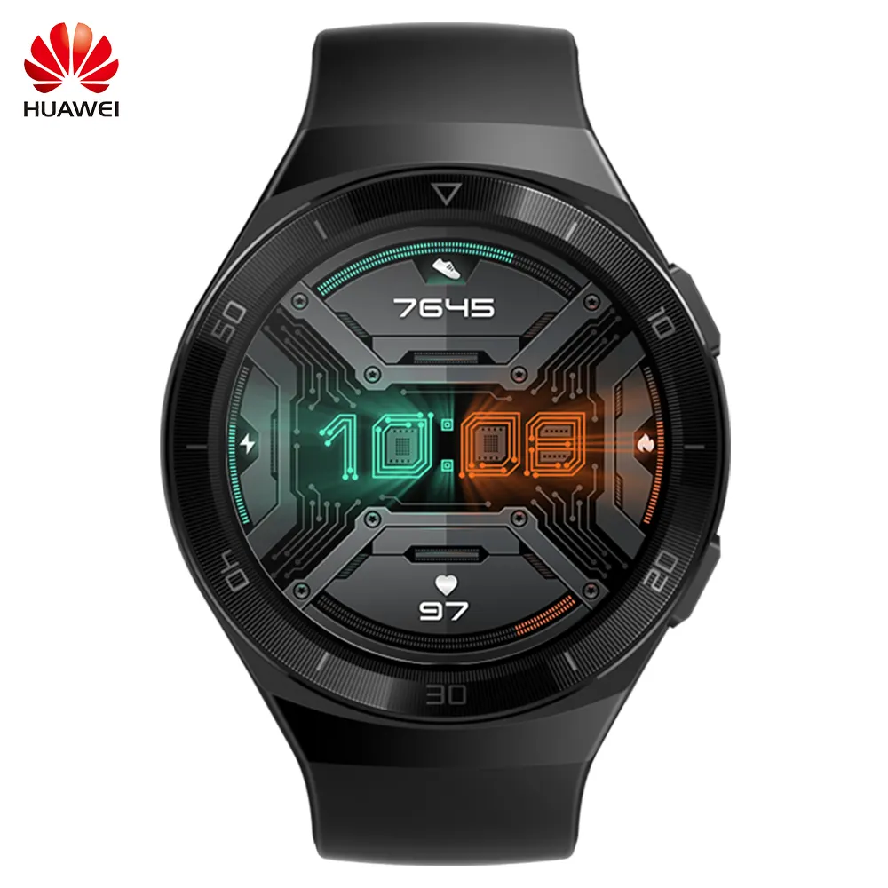 Nuovo prodotto elenco HUAWEI OROLOGIO GT 2e modello sportivo (ossidiana nero) due settimane di durata della batteria 100 tipi di tipi di sport