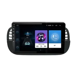 2 + 32G Âm Thanh Stereo Xe Hơi Âm Thanh Đa Phương Tiện Máy Nghe Nhạc Android GPS Xe Đài Phát Thanh Với Apple Carplay Cho Fiat 500 2007-2015 Khung Dash Kit