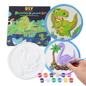 DIY手作り石膏金型キット子供のためのおもちゃを描く子供のための工芸品固体装飾絵画 - Product Image 1