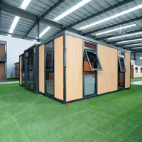 Maison conteneur extensible moderne de 20 pieds ou 40 pieds, unité d'habitation de luxe avec 3 chambres et 2 salles de bain pour la vie résidentielle australienne