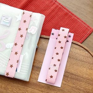 Cinta elástica con estrellas de fresa y puntos para cuaderno, diario creativo, cuerda para <span class=keywords><strong>libros</strong></span> y suministros de scrapbooking - Product Image 6