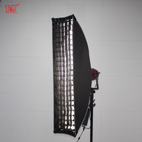 Lumière de photographie 120*30cm Soft Box Strip Rectangle Softbox avec support Bowens