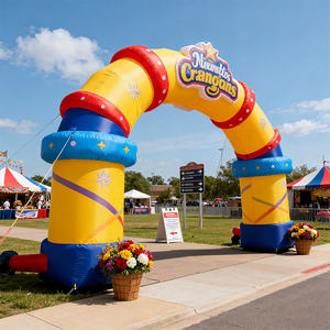 定制广告充气门拱Arco可充气<span class=keywords><strong>Arcoiris</strong></span>，带发光二极管照明，用于户外比赛活动装饰 - Product Image 6