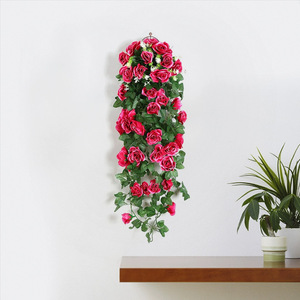Guirlande murale de roses artificielles Fengmei, fleurs en soie, décoration intérieure, plante verte, art floral, décoration de la maison - Product Image 1