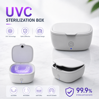 Boîte de stérilisation UV-C portable pour appareils dentaires, gouttières et prothèses, rechargeable Type-C, OEM