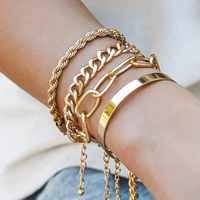 Collier tendance en acier à maillons européens et américains, style hip-hop transfrontalier