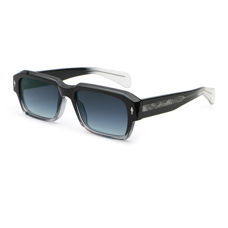 Cadre supérieur C6 noir brillant, inférieur gris transparent, double gris