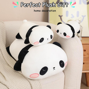 Panda di Panda di Panda di Panda di peluche di colore nero bianco 1901 simpatico cuscino di orso morbido regalo alla rinfusa per bambini adulti peluche Panda rotondo - Product Image 3
