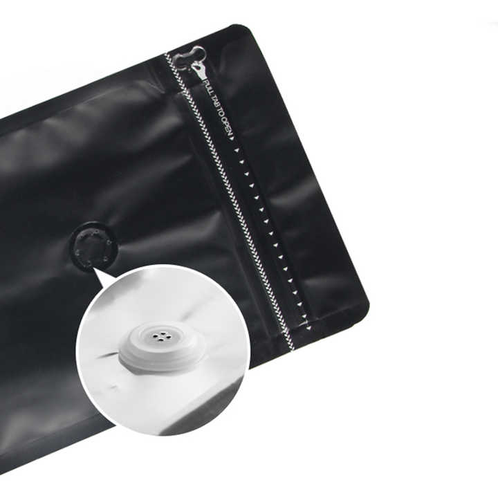 125g 250g 500g 1kg Coffee Bean Packaging Bags With Valve and Zipper