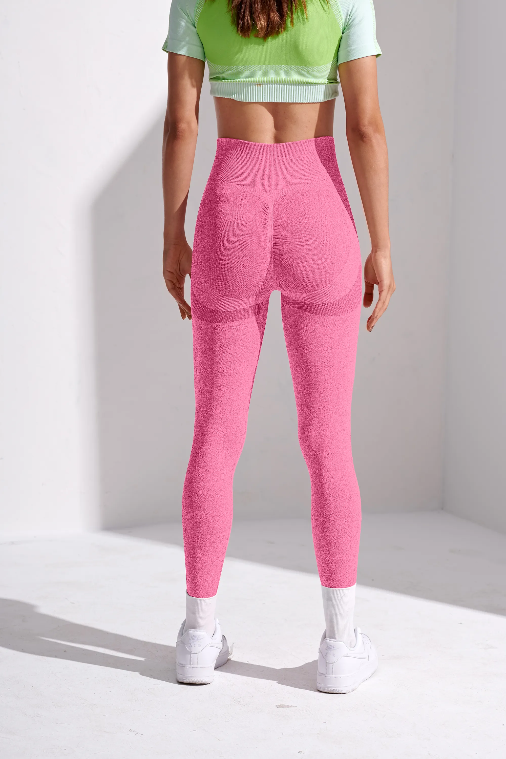 Spot Wholesale 6 Color Ladies High Waist Breathable Sport Pants Fitness Yoga Legging